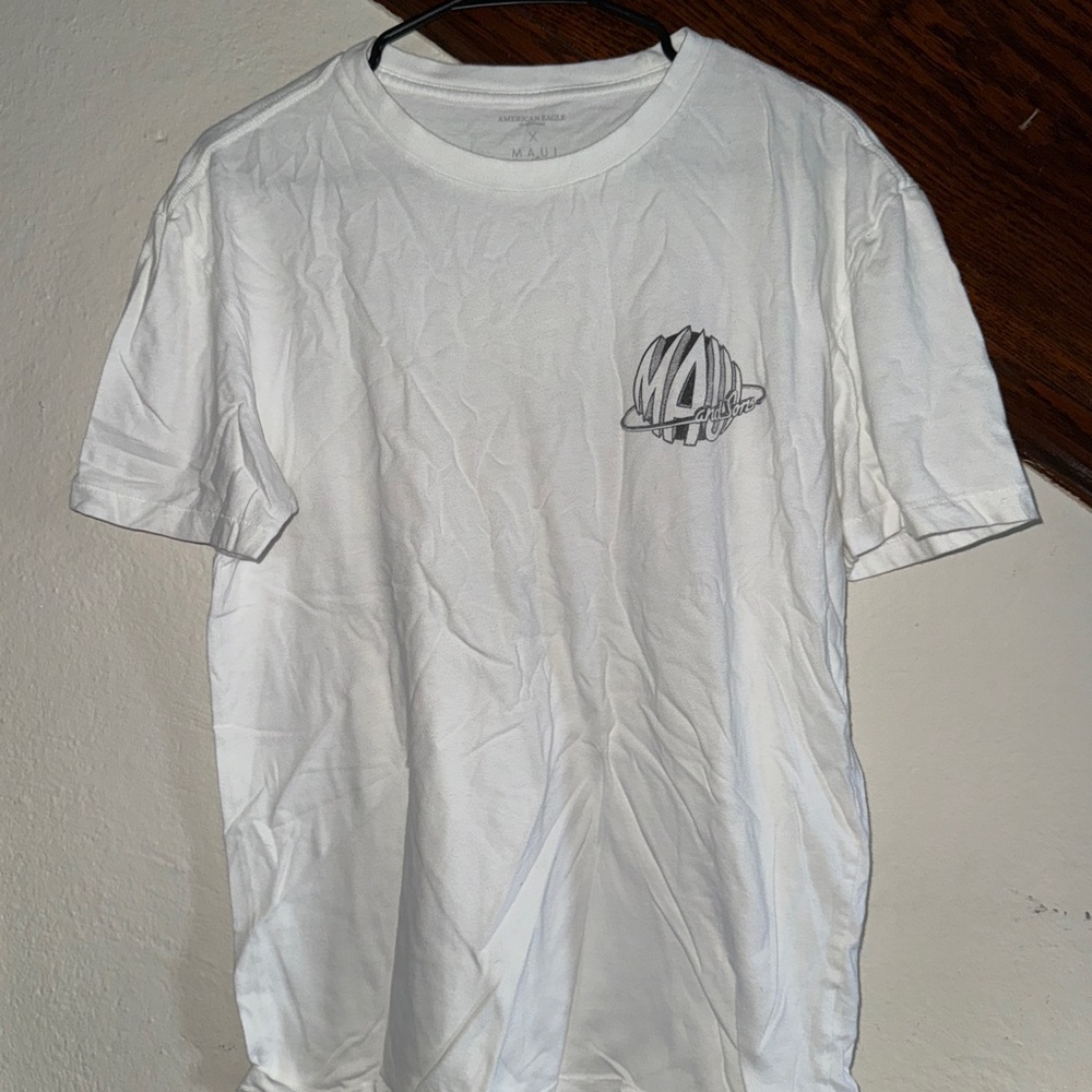 American Eagle Outfitters White Graphic Tee
